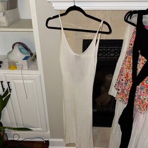 Source Unknown Cream Midi Dress